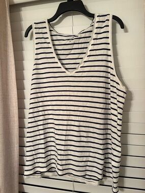 J Crew slub cotton v neck tank sz XXL